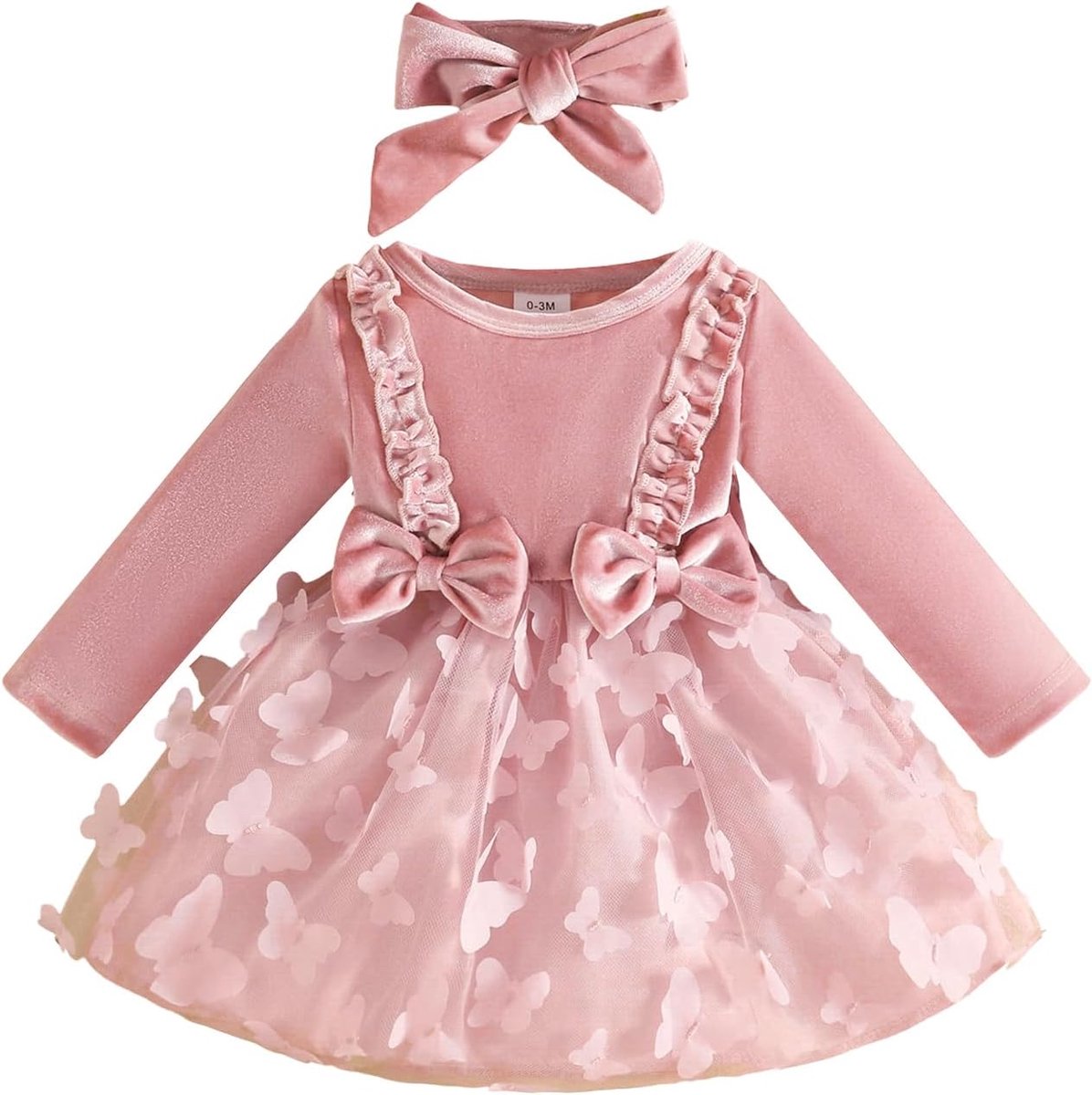 Babykleding voor pasgeborenen meisjes, jurk met ruches en bloemenprint, zomeroutfits, schattige strik, hoofdband en rok