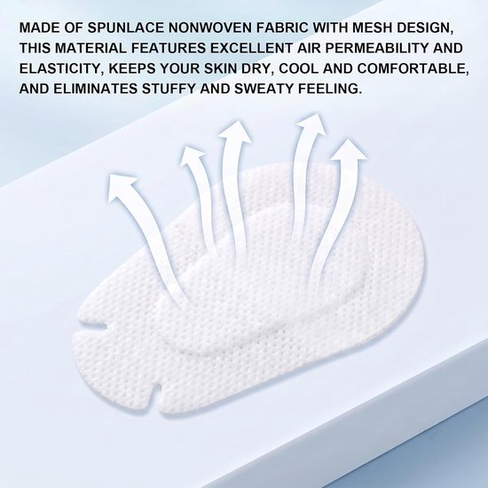 Oogpleisters voor volwassenen, 60-delige set, steriele oogpads, zelfklevend — afbeelding 2