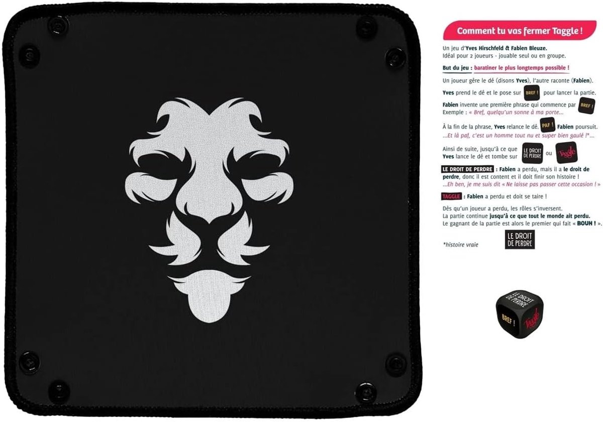 Set with dice course and mini games, as you are, Taggle (White Lion) - ShopVlot