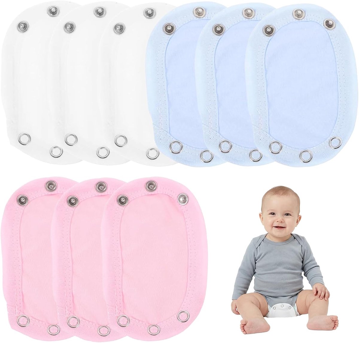 9 stuks verlenging voor baby lichaam baby lichaamsverlenging lichaamsverlengingen zacht en huidvriendelijk met dubbele - ShopVlot