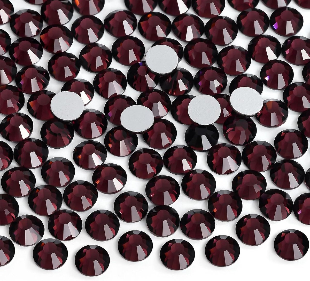 Achterkant glas strass edelstenen ronde diamanten strass voor nageldecoratie