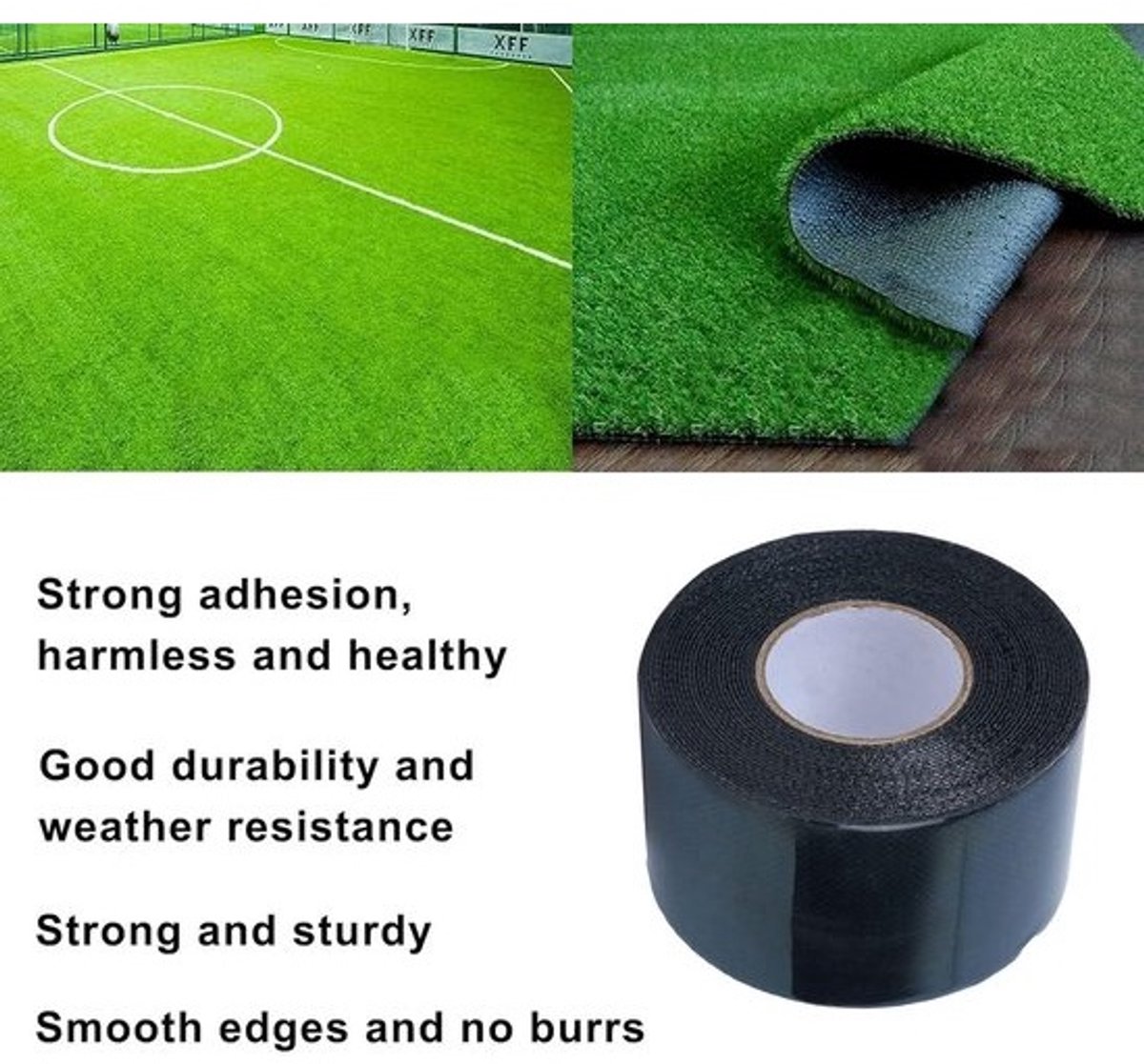 Dubbelzijdige tape voor vloerkleed en kunstgras - Zelfklevende tapijtbevestiging voor buiten - 50mmx5m