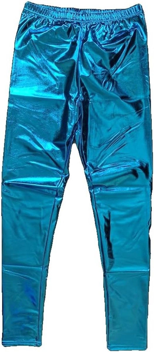 Krautwear Legging voor dames en meisjes, metallic, glanzend, wet look, latex kunstleer, partylook