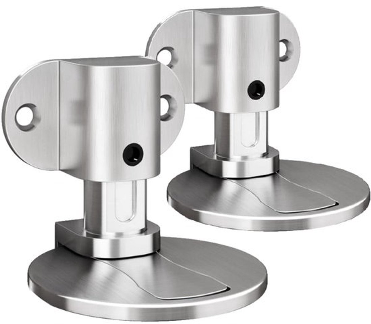 Dailygoods verstelbare deurstopper - Magnetische deurstopper - Deurstoppers voor binnen - Onzichtbare deurstopper - Vloerbeugel - Roestvrij staal - Deurbuffer