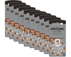 Rayovac Extra Advanced 312 Hoorbatterijen PR41 Bruin – 8 Stuks