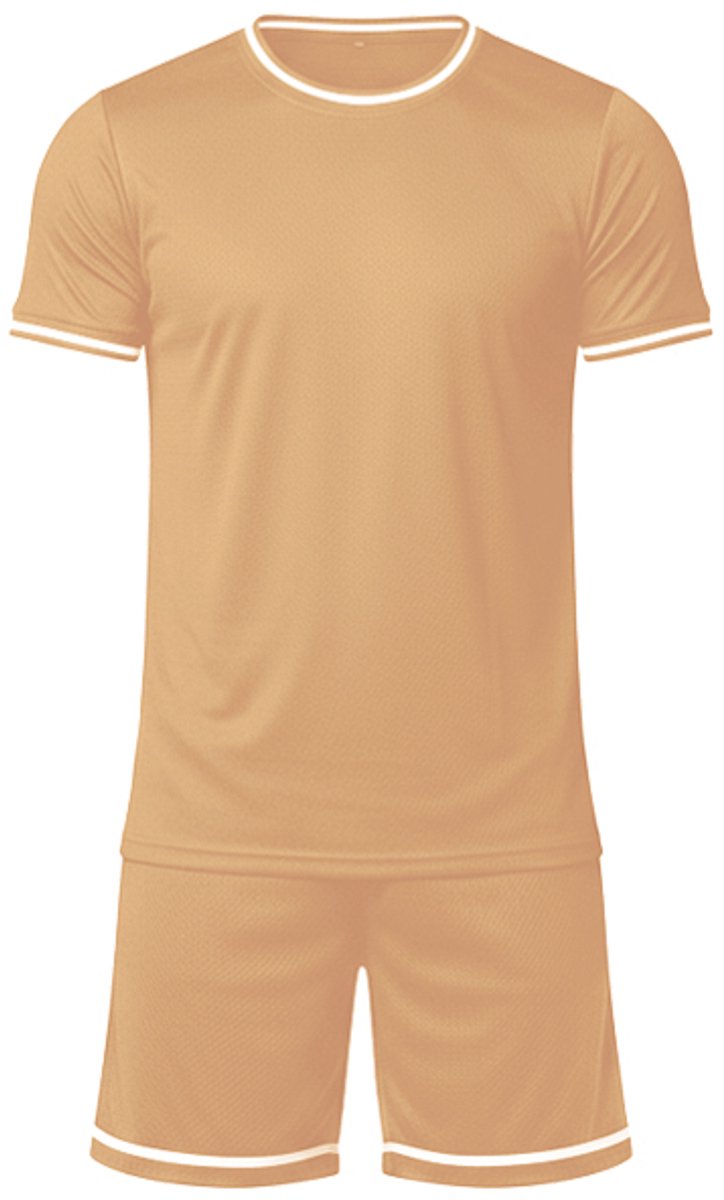 Outspot - 2-delige sportset voor heren - Koffie - XL
