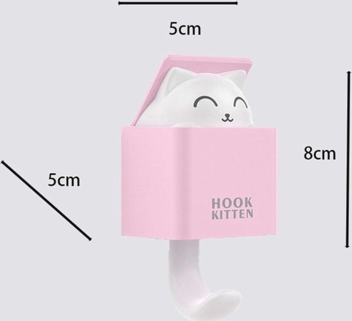Creatieve zelfklevende wandhaken - schattige dierenontwerpen voor kinderkamers en meer - ideaal voor sleutels, jassen, handdoeken en decoraties - set van 4