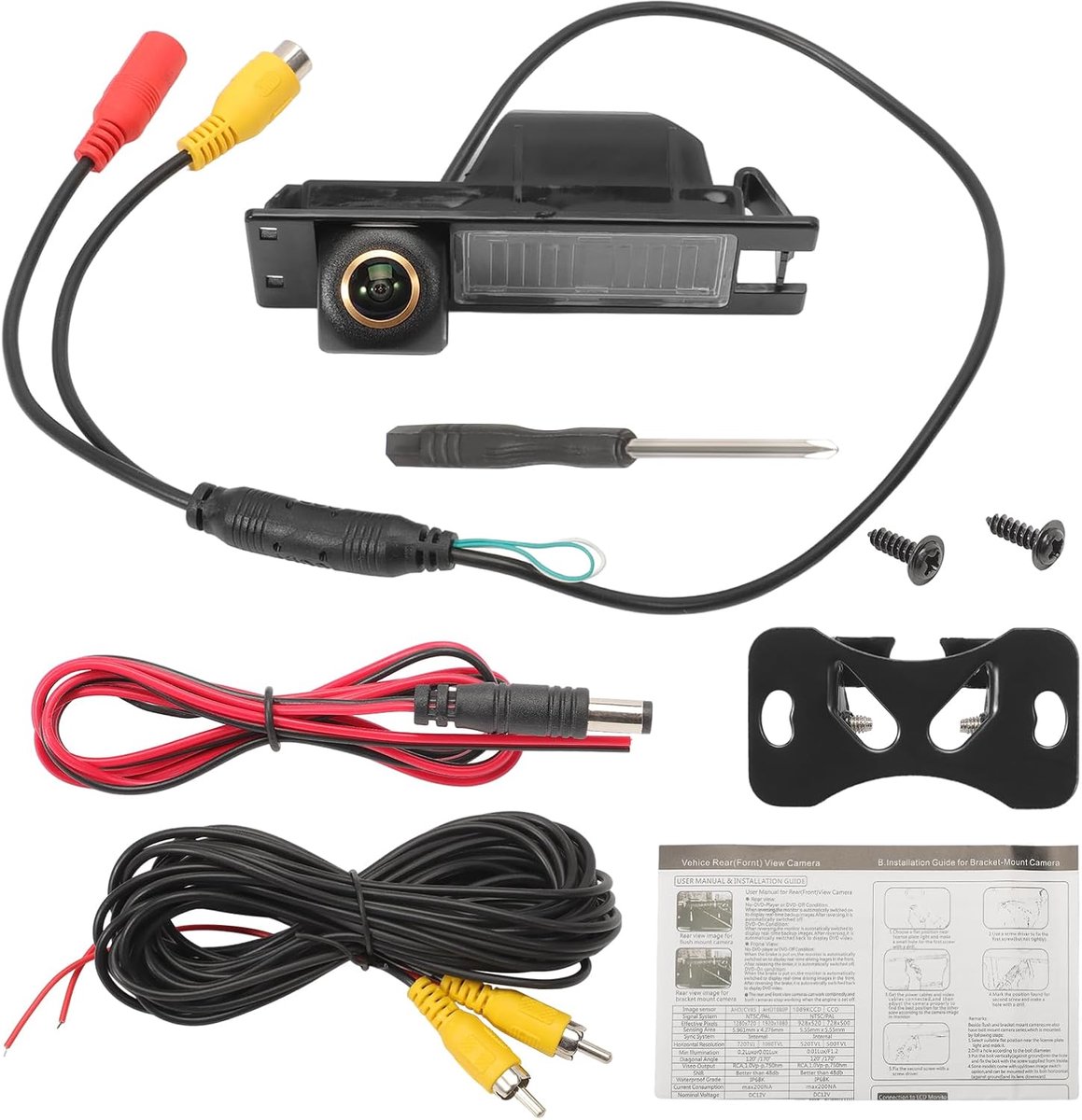 Achterwaartse camera voor Astra Zafira Corsa Vectra Insignia parkeercamera 175 graden kijkhoek 1080P AHD