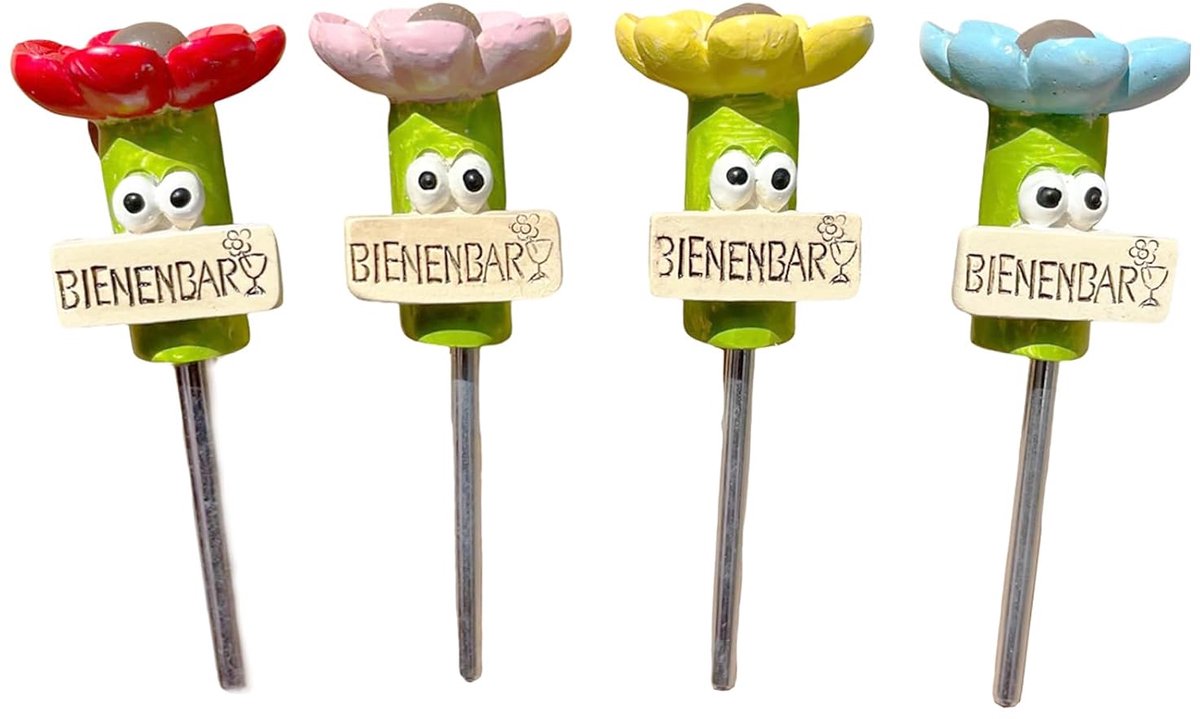 4 stuks bijen, insecten, drinkbekers, bijendrinkstations, bijendrinkbekers voor tuin, vlinderdrinkbekers, bijenbekers voor tuin, bijen, veilige drinkplaatsen