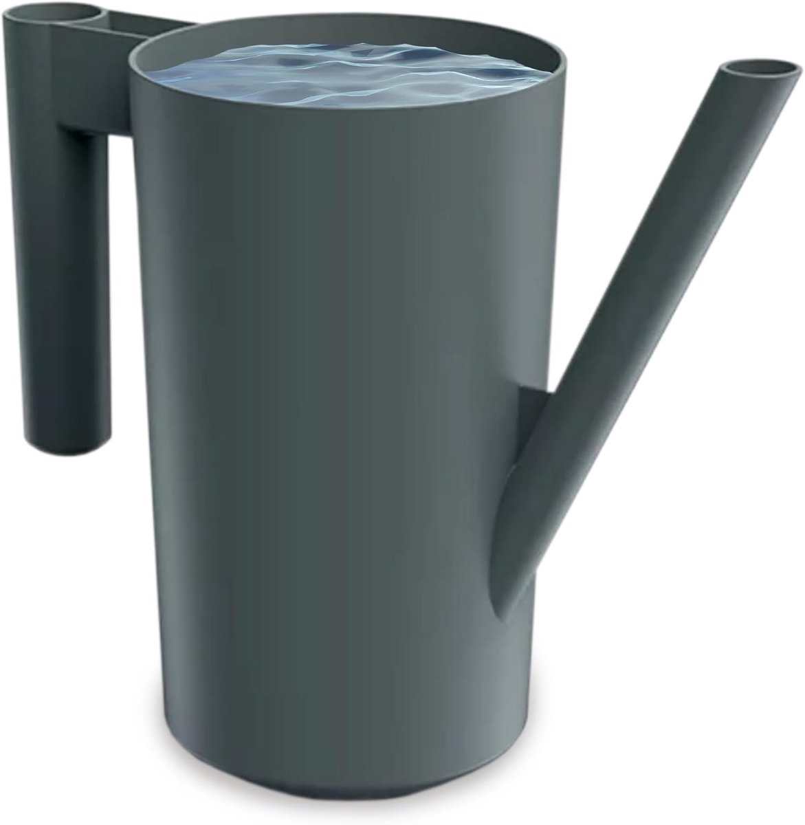 Gieter 2,0 liter voor huis en tuin - van robuuste kunststof - gieter voor eenvoudige irrigatie van bloemen, planten en kamerplanten, 1-delige set (1 stuks) zwart