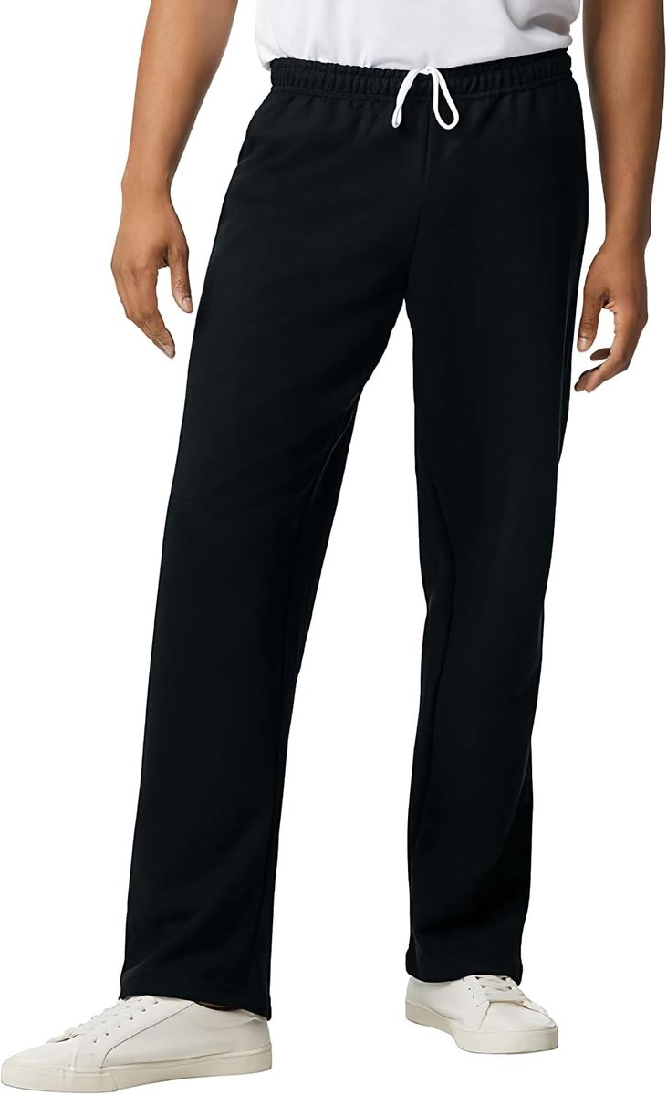 Joggingbroek voor heren, Heavy Blend Vrijetijdsbroek met open broekspijpen, sportbroek zonder zijzakken, in vele kleuren, maten S, M, L, XL, XXL, 3XL, 4XL, 5XL
