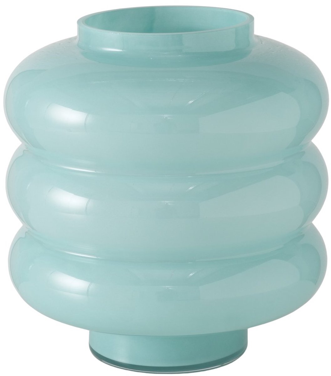 Boltze Home Vaas Milaan Turqoise - Glas -Boltze 23 cm