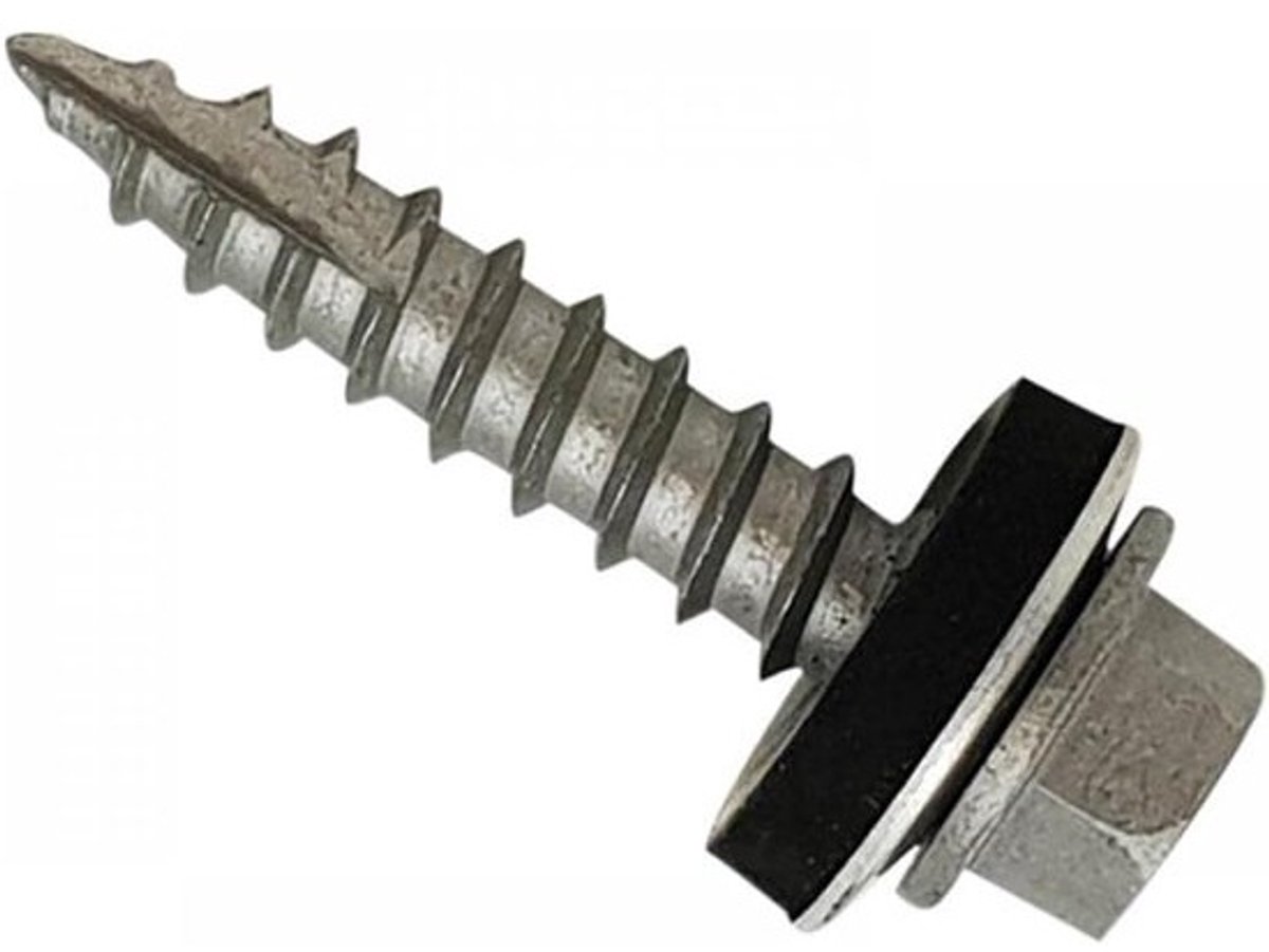 Dakbedekkingsschroeven - Bevestigingsschroeven - Voor blad op hout - Elementech-coating - 6,3 x 32 mm