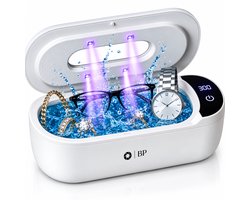 BP® Ultrasoon Reiniger met UV Desinfectie - Reinigingsapparaat voor Sieraden en Brillen - Ultrasone Reiniger - Ultrasonic Cleaner - Kunstgebit Reiniger - Brillenbad - Wit