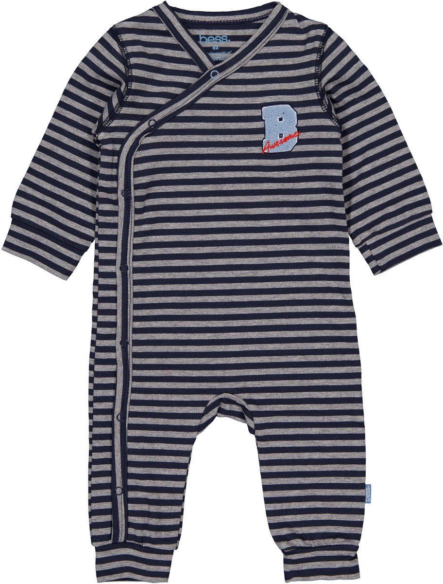 B.E.S.S. Jongens Jumpsuit Andries taupe maat 74