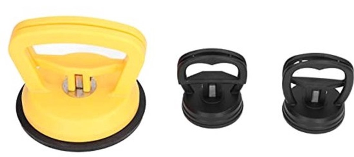 Zuignap-uitdeukstation voor auto en glas - 3 stuks heavy-duty-lifter