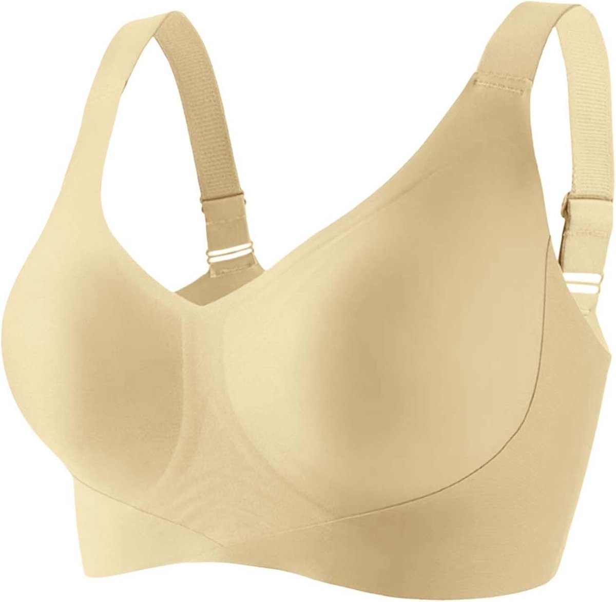 Draadloze comfortabele beha voor dames, modieus voor de zomer, volledige bedekking, zacht, dagelijks, naadloos, onzichtbaar, met beugel