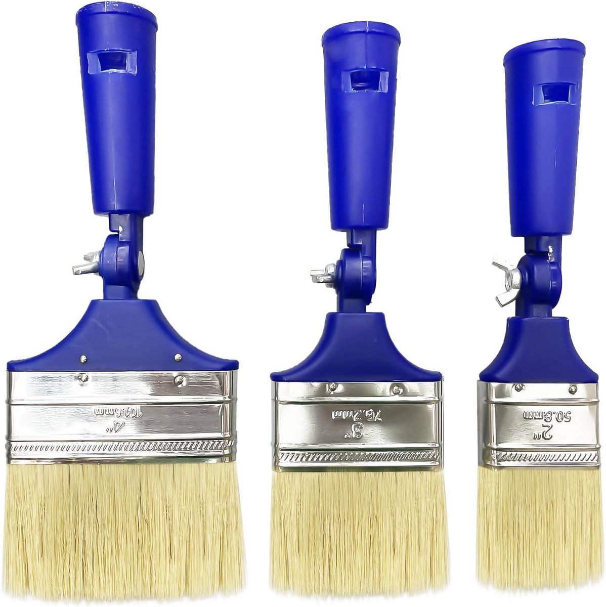 3-delige kwastenset, draaibare kwasten, wand- en plafondkwasten, penseel met groot bereik, decoratieve kwasten, gemakkelijk te reinigen en opnieuw te gebruiken
