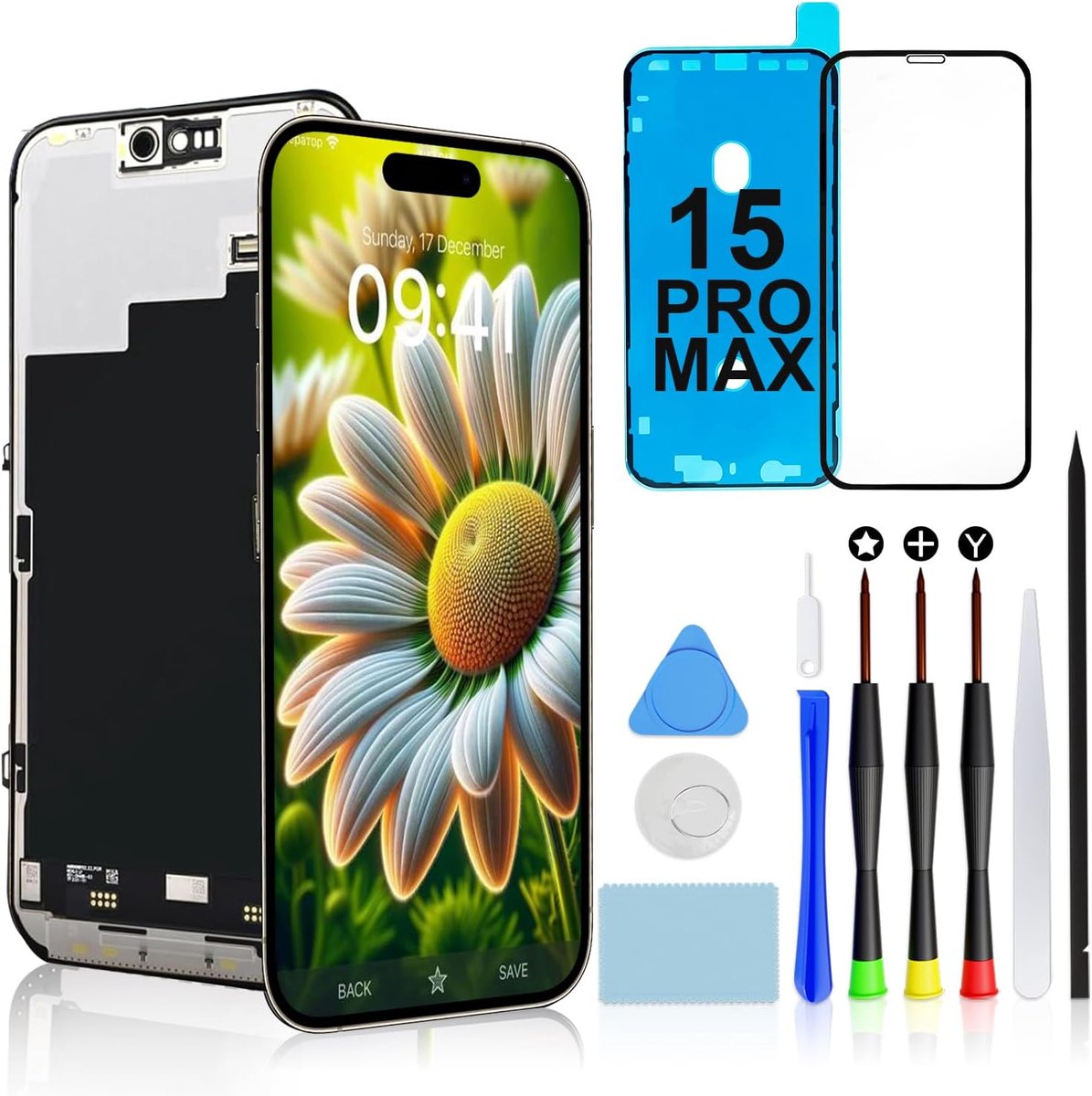 Display voor iPhone 15 Pro Max scherm 6,7 inch FHD LCD vervanging digitizer