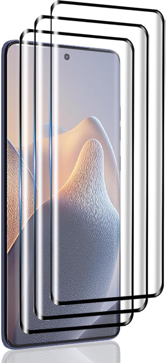 Beschermfolie voor Motorola Edge 60/Fusion/Pro voor pantserglas [3 stuks], anti-kras, 9H hardheid veiligheidsglas, HD heldere displaybescherming, pantserfolie voor Motorola Edge 60/Fusion/Pro