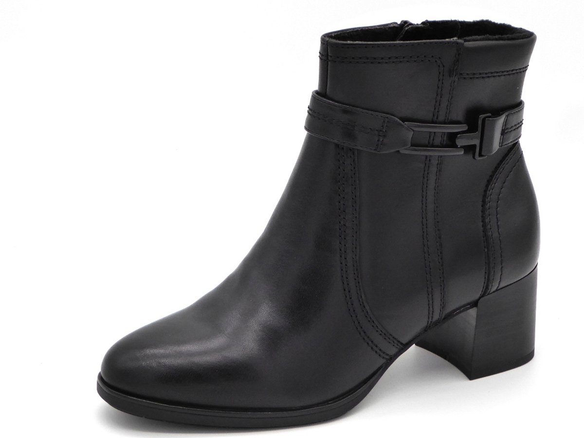 Jana Dames Enkellaarsje - 25763-001 Zwart - Wijdte H - Maat 42