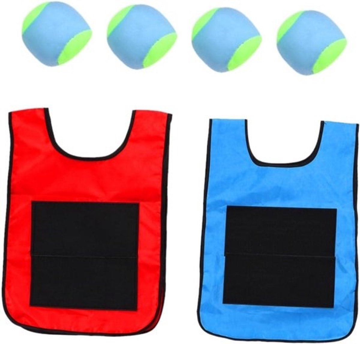 Sticky Ball-vesten - Gooi en vang - Actief spelen - Stimuleert de coördinatie - 55 x 37 cm - Diverse kleuren