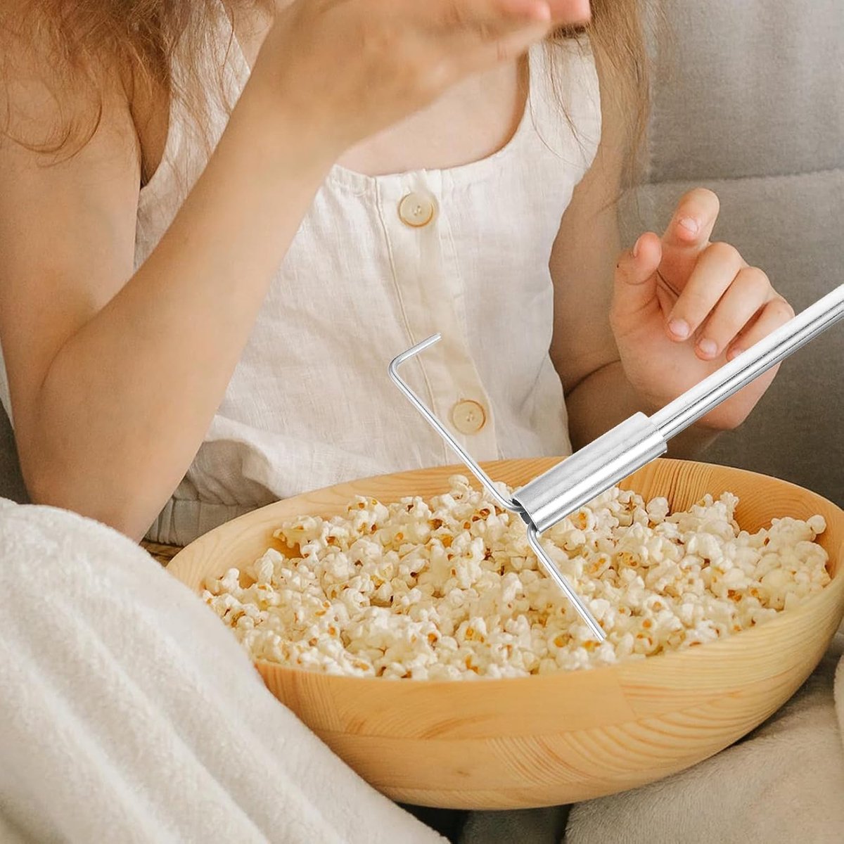 Dailygoods- Roerstaven Robuuste Constructie - Reserveonderdelen - Popcornmix-opzetstuk - Slagvast - Duurzaam - Vervormingsvrij. - Popcornmixer