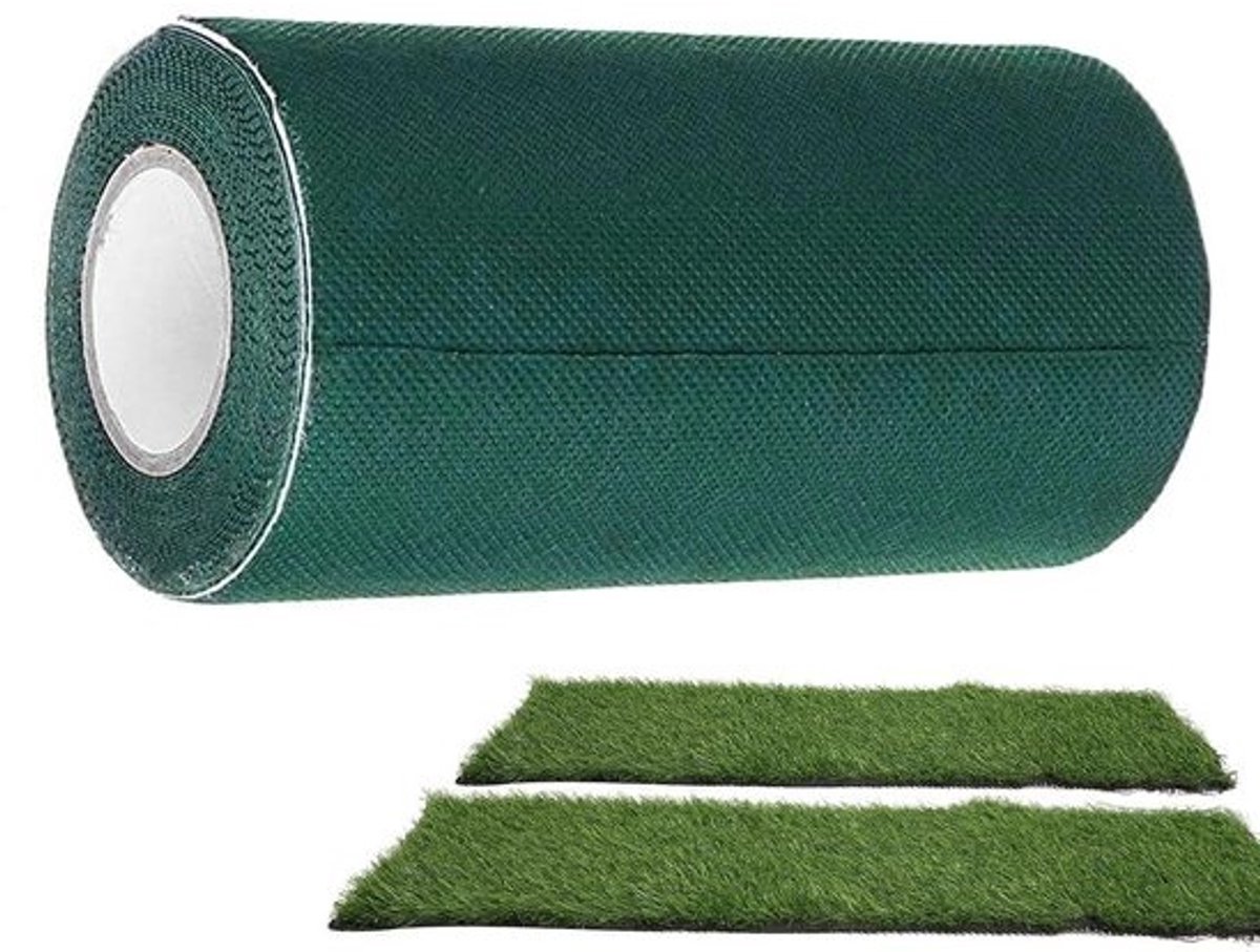 Kunstgrastape - Gazon-splicing-tape - Gazonverbindingen maken - UV-bestendig - 500 cm x 15 cm - Groen