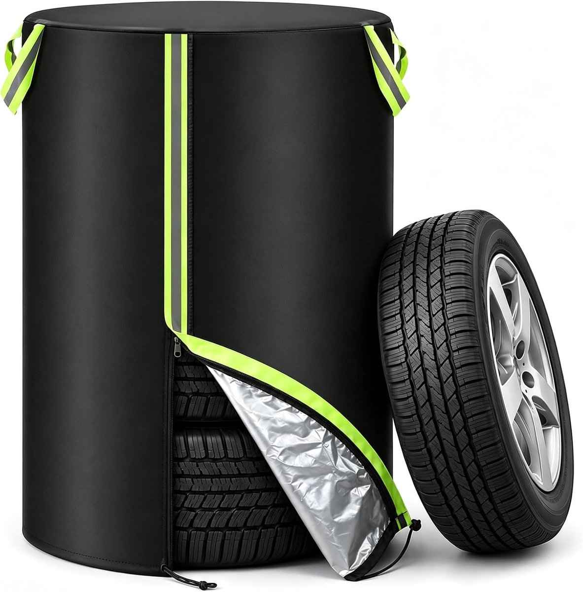 autobandentas Ø 72 cm x H 117 cm - waterdicht - verstelbaar trekkoord - eenvoudig in gebruik - ShopVlot