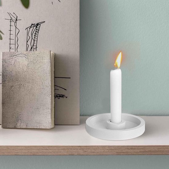 Kandelaar siliconen schimmel, ronde epoxyhars kaars stok gietvorm voor doe-het-zelf ambachten was kaars zeep kralen juwelendoos huisdecoratie tafel decoratie — afbeelding 3