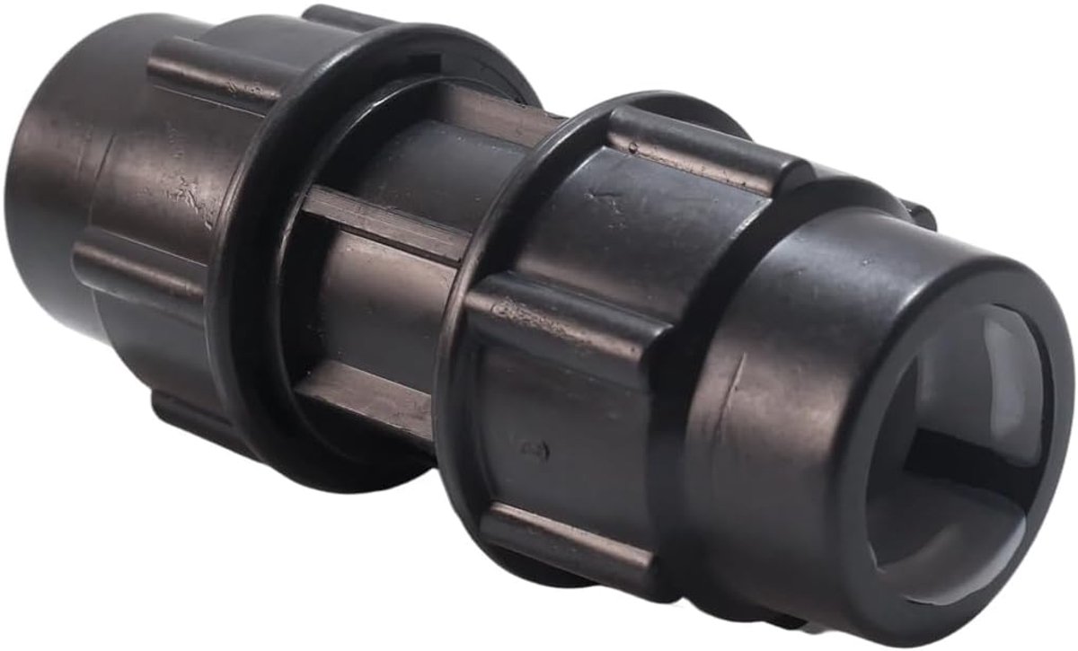 Snelverbindingsverbinding, 25mm X 25mm voor PE-pijpklemadapter, beide uiteinden Invoegen 25 PE-buizen, lengte 106 mm