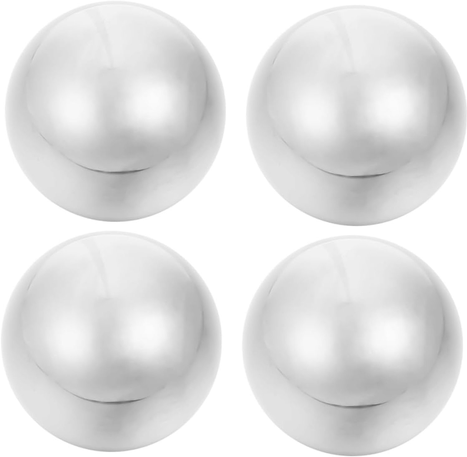 2paar Rvs Massageballen Handheld Baoding Ballen Compact Duurzaam Voor Spierontspanning Coördinatie Voor Massage Therapie
