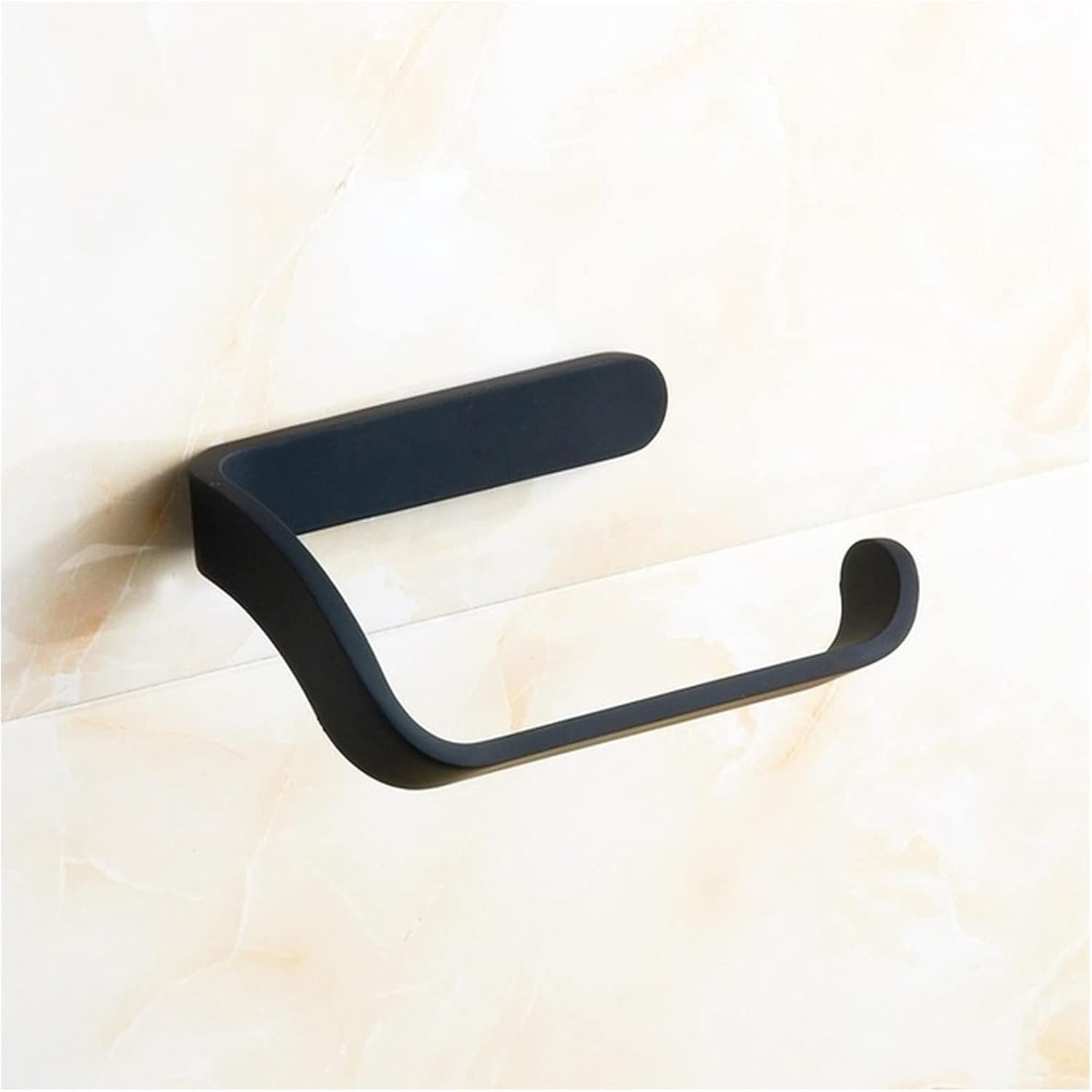 Toiletpapierhouder Zwart Toiletpapierhouder Chroom Toiletrol Papierhouder Badkamer Accessoires Wandmontage Toiletpapierrolhouder(Noir)