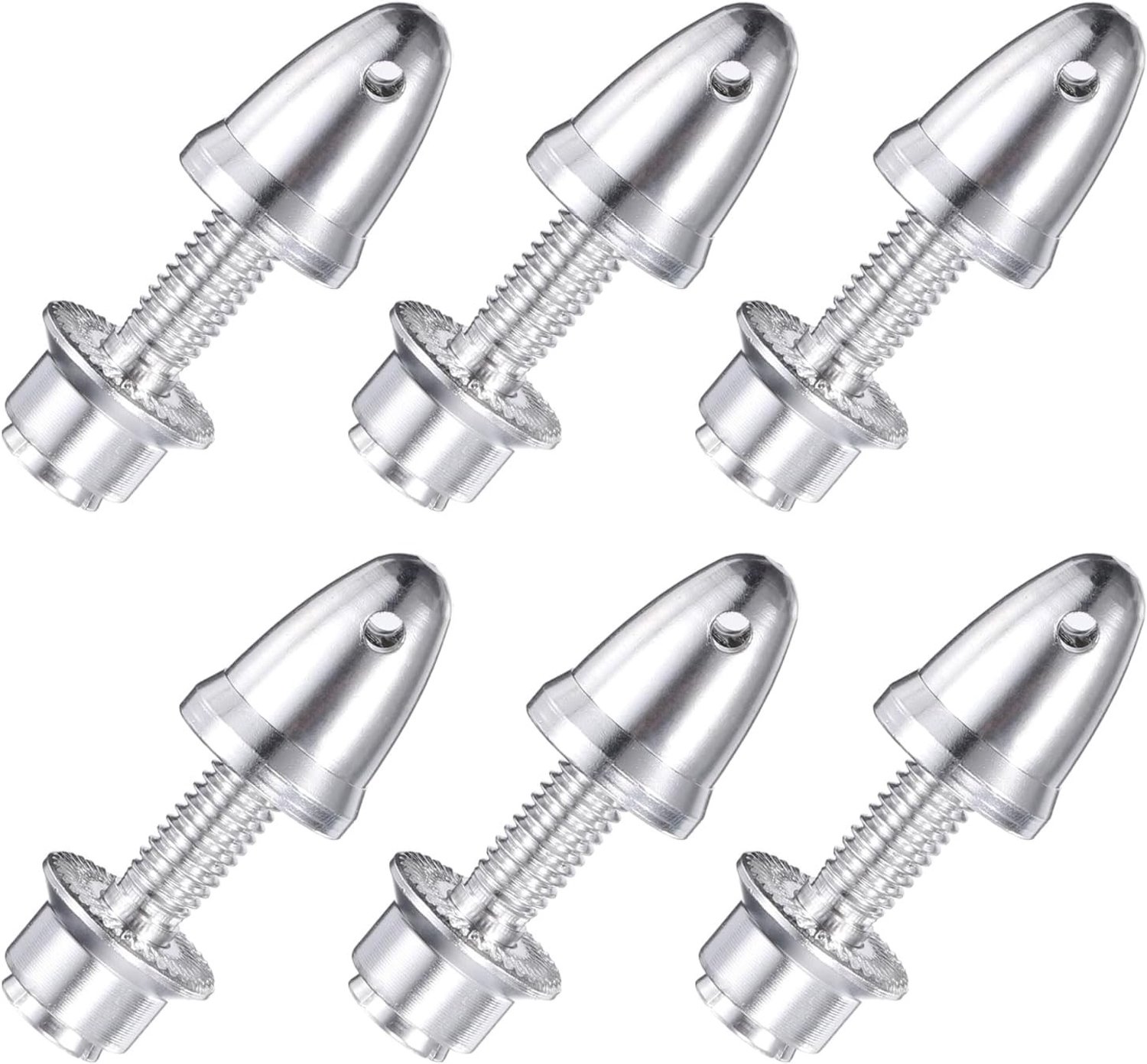 Propeller Adapter voor RC Vliegtuigen, Spinner met 3mm Bore en 6mm Output Shaft, Set van 6 voor Brushless Motoren en Speed Controllers