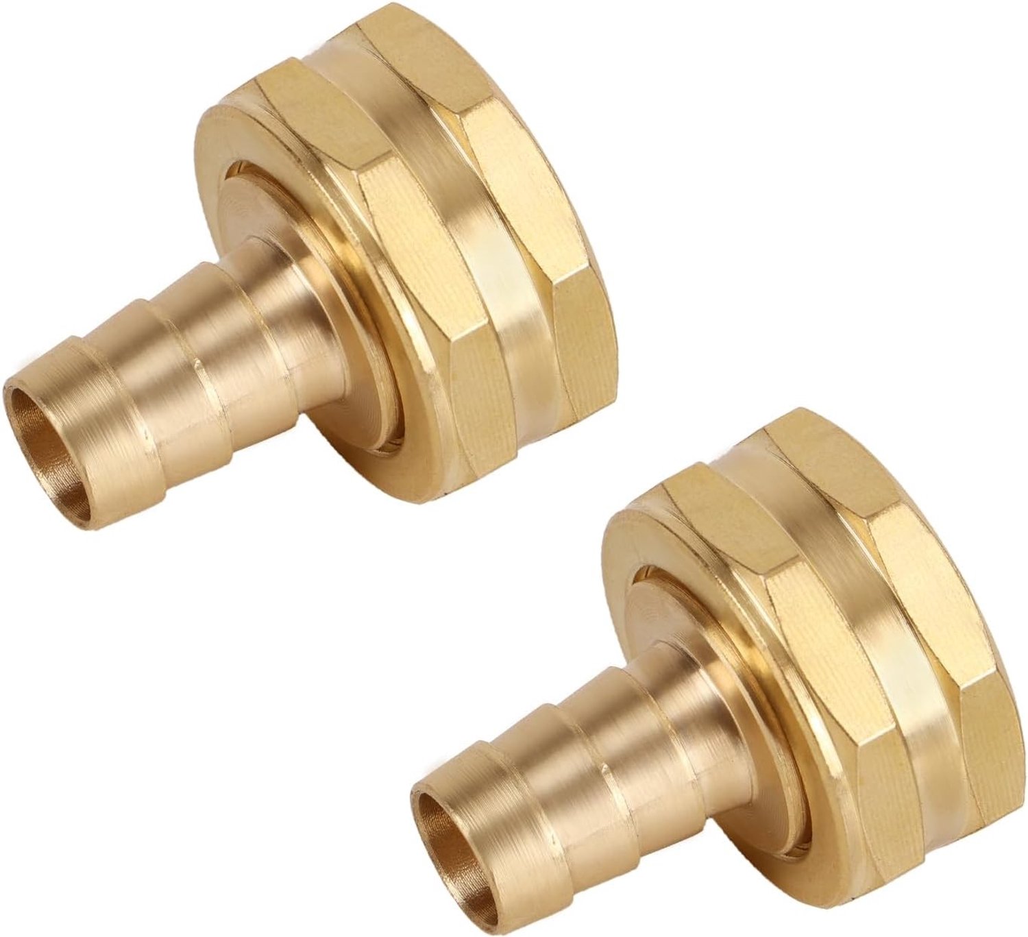 2 Stuks Massief Messing 1/2" PEX naar 3/4" GHT Vrouwelijke Slangconnector, Duurzame en Lekvrije Koppeling voor Reparatie en Verbinding van Tuinslangen