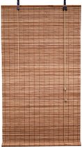 Bamboebaas® bamboe rolgordijn Fedde - Bruin - 80x160 cm - Natuurlijke look - Zonwerend - Duurzaam bamboe - Lichtdoorlatend - Geschikt voor binnen en buiten - Eenvoudige montage