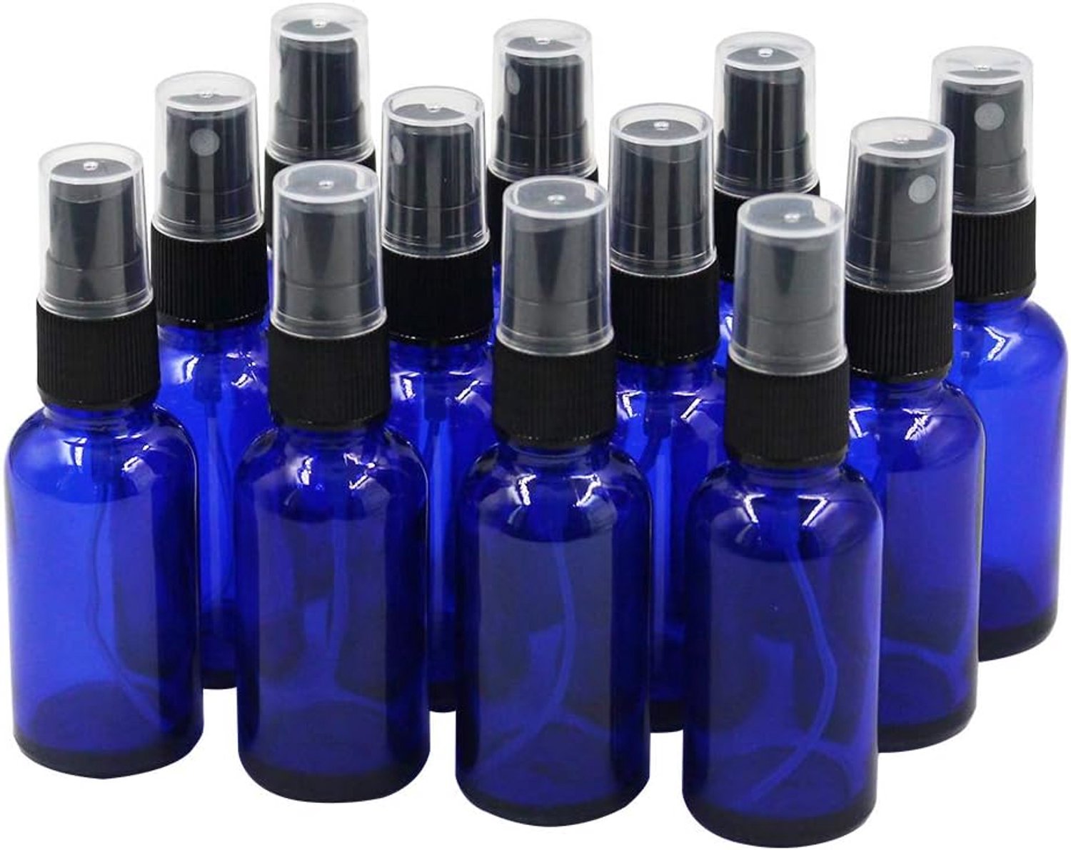 Topsky 12 × 30ml glass spray bottles empty, it has atomization function and anti-ultraviolet action, for essential - ShopVlot