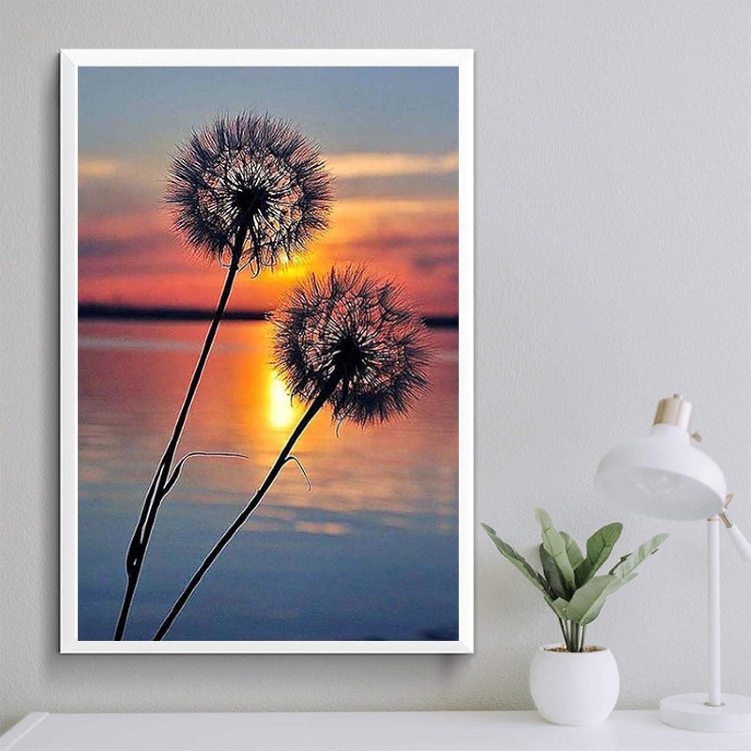 Nordic Muur Art Poster Paardebloem Canvas Schilderij Hal Sofa Slaapkamer Achtergrond Decoratie Muur Print Muur Kunst Foto's 50x70cm Frameless