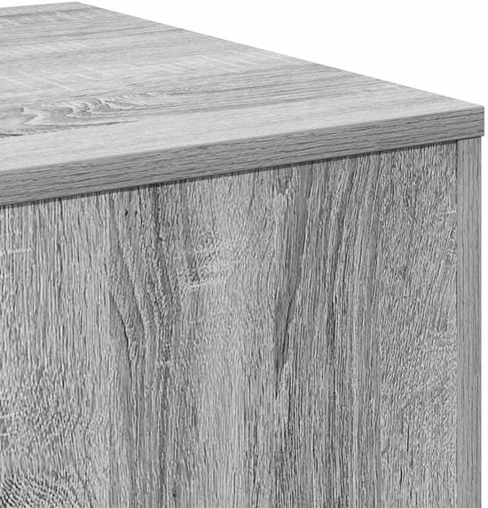 Bijzettafel set 3 stuks. Grijs Sonoma hout bijzettafel salontafel nachtkastje multifunctioneel met glad oppervlak en eenvoudige reiniging voor woonkamer — afbeelding 3