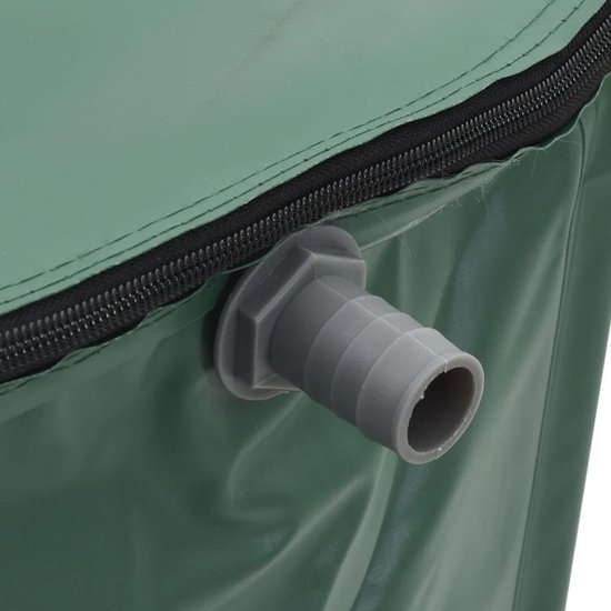 Opvouwbare regenton 750 liter watertank van pvc voor tuinirrigatie, regenreservoir met kraan en filter, inklapbaar, groen — afbeelding 2