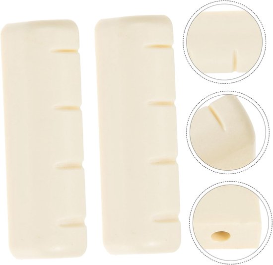 2stuks Banjo Bridge Nuts Duurzame Banjo Vervangingsstukken Verbeter Geluidskwaliteit Compacte Accessoires Voor Instrumenten — afbeelding 4