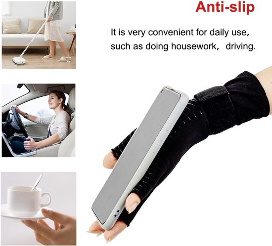 Compressiehandschoenen - Koper - L - XL - Kopervezelmateriaal voor Artritis en Peesontsteking — afbeelding 5
