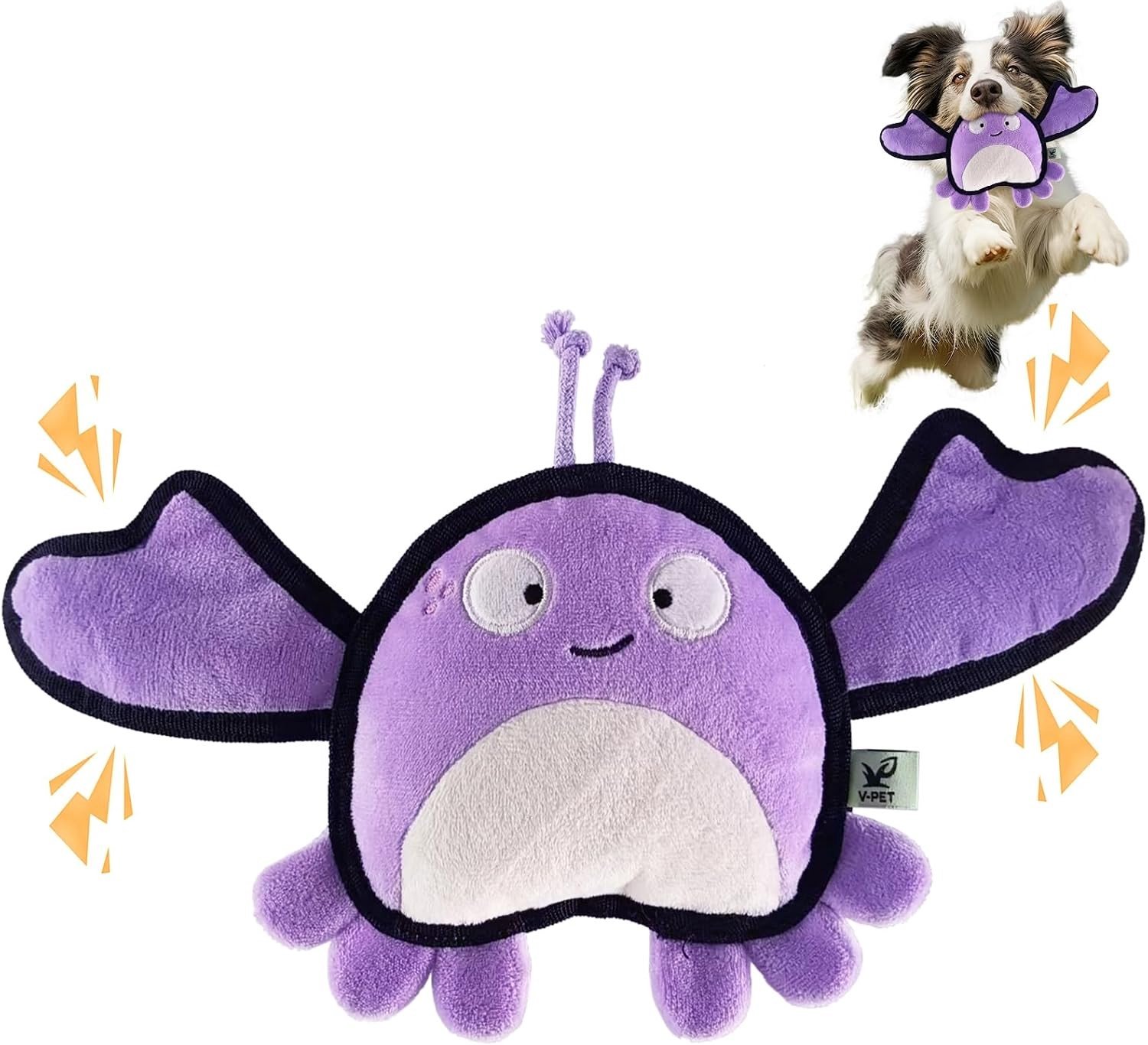 Duurzaam en Interactief Knuffelspeeltje voor Grote Honden met Geluid en Krinkelpapier voor Agressieve Kauwers