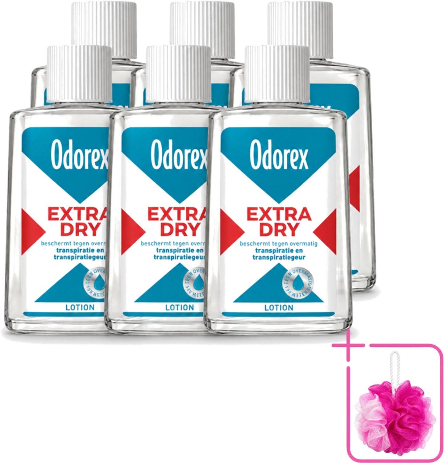 6 x Odorex - Deodorant Lotion - Extra Dry - Tegen Overmatig Zweten - 50 ml - Bulkverpakking - Overmatig zweten - Zweetgeur