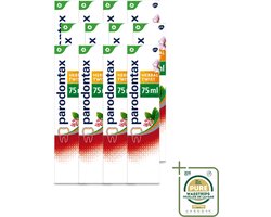 12 x Parodontax - Tandpasta - Herbal Twist - Ginger & Mint - 75ml - Bloedend Tandvlees - Tandplak - Gember - Munt - Tandvleesbescherming