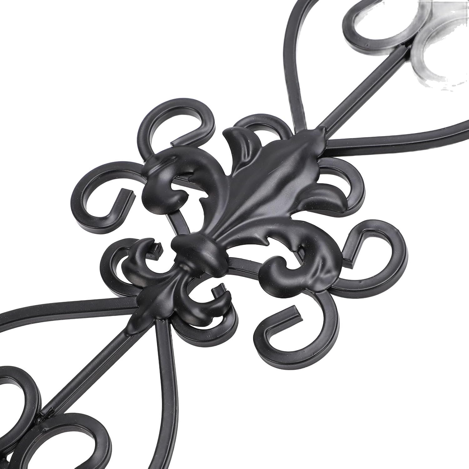 Zware Metalen Bovendeur Kranshanger Deurhaak voor Voordeur Kranshouder Zwart Staal Houdt 25 Lbs Geen Boor Gemakkelijk Te Installeren voor Kransen Tassen Kleding Hoeden