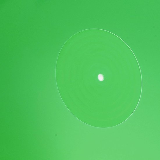 lyrlody Acryl Draaitafel Slipmat, 12 Inch Antistatisch (GREEN) — afbeelding 2