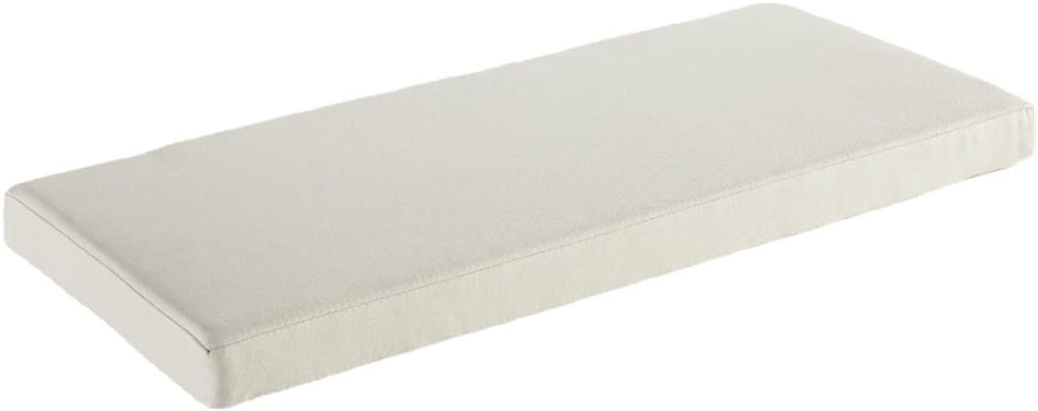 Bankkussen voor 2/3-zits voor binnen en buiten, tuinbankkussen, schommel zitkussen, zacht wasbaar antislip zitkussen voor terras, keuken, eetkamer, bank, schommelstoel (beige, 180 x 45 x 5 cm)