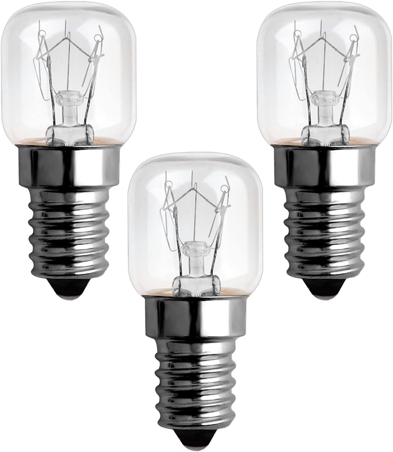 E14 Ovenlamp 25W Warm Wit 2300K - 120LM, Hittebestendige T22 Lamp voor Himalaya Zoutlamp, Magnetron en Koelkast, 3-Pack