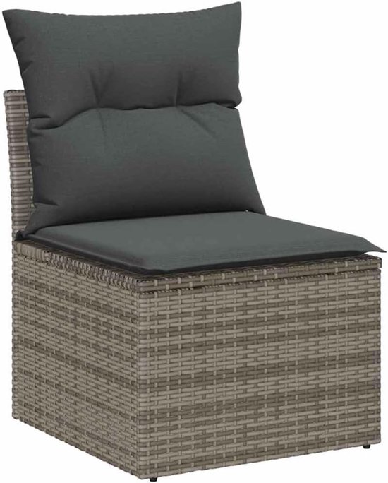 poly rotan onderhoudsarm tuinbar zwart hout 5 delig — afbeelding 5